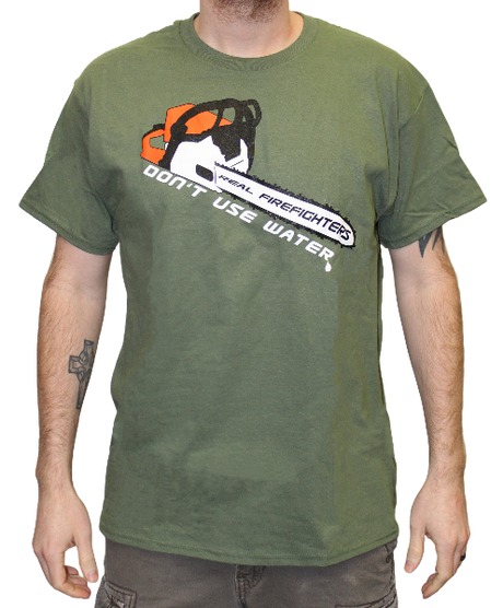 Chainsaw T-Shirt (Military Green), The Supply Cache