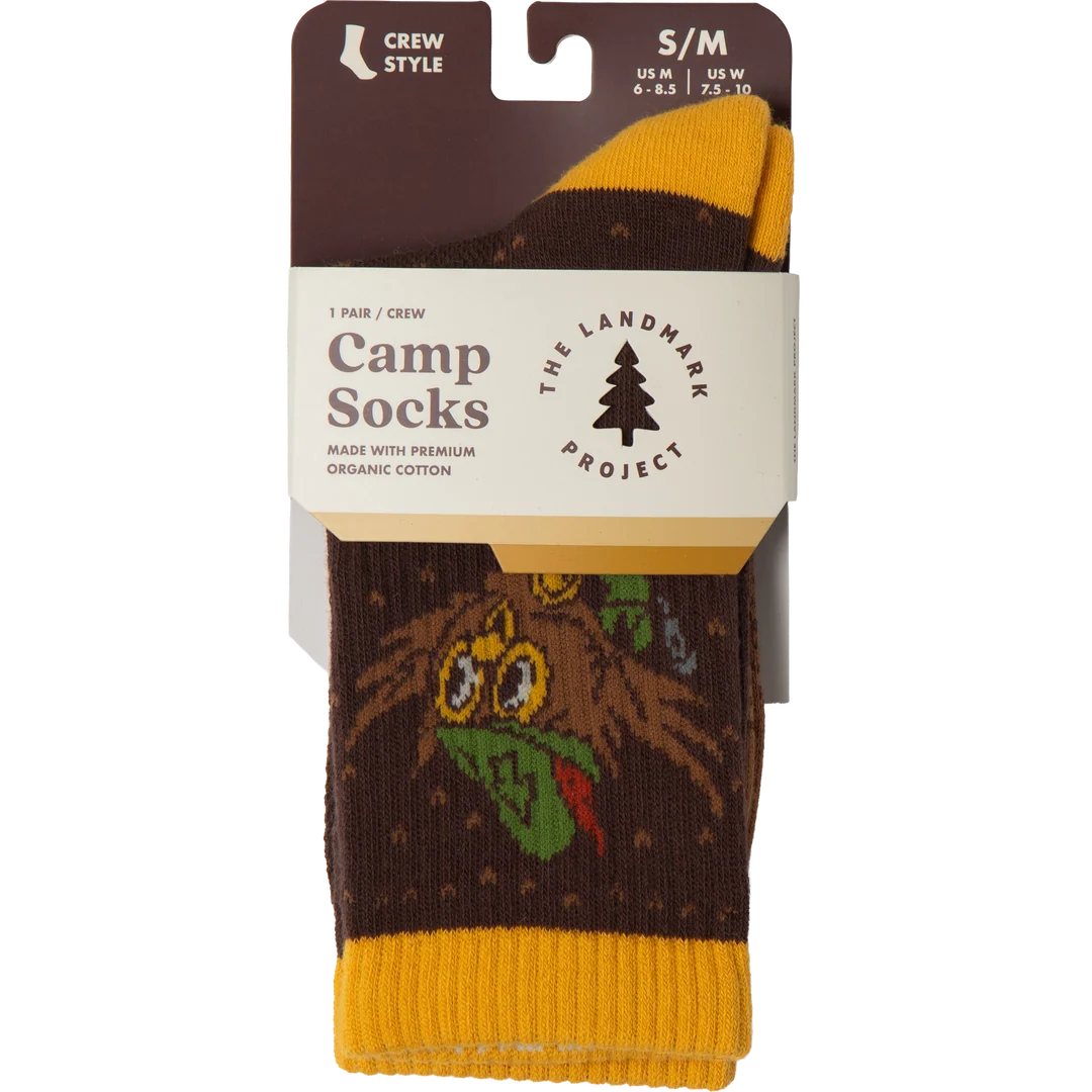 Woodsy Owl Sock (Brown), The Landmark Project