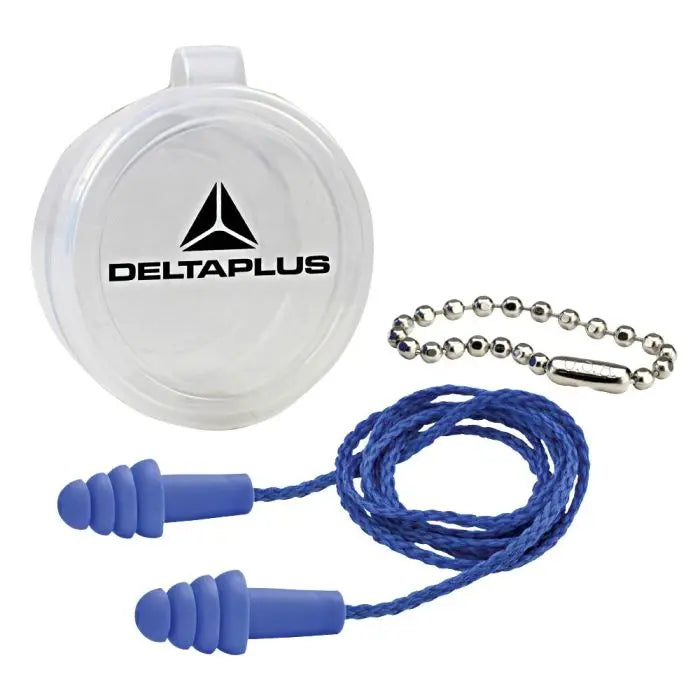 Ear Plug with Container-Quarttro Reuseable Corded, DeltaPlus