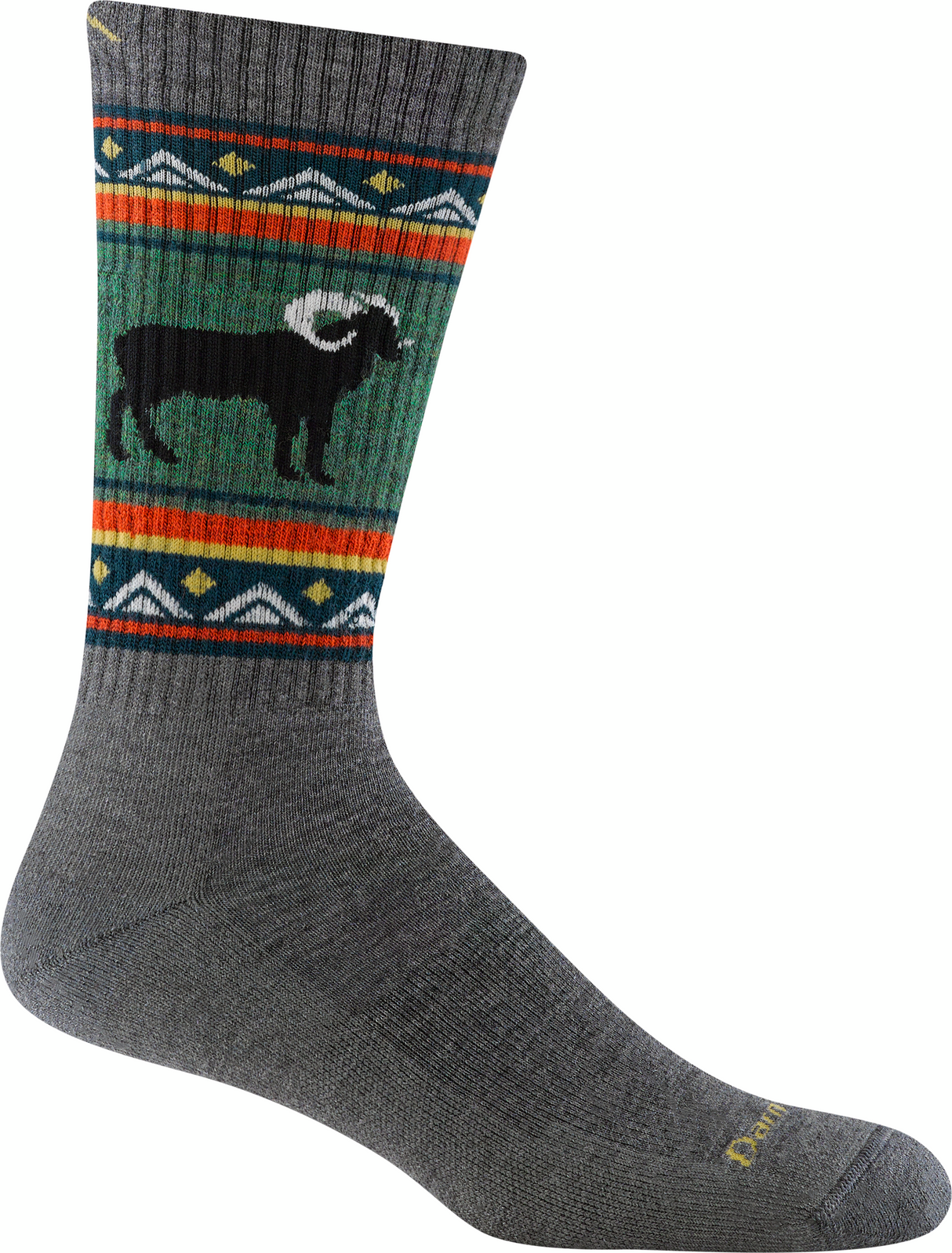 VanGrizzle Ram Midweight Merino Wool Sock (Grey), Darn Tough