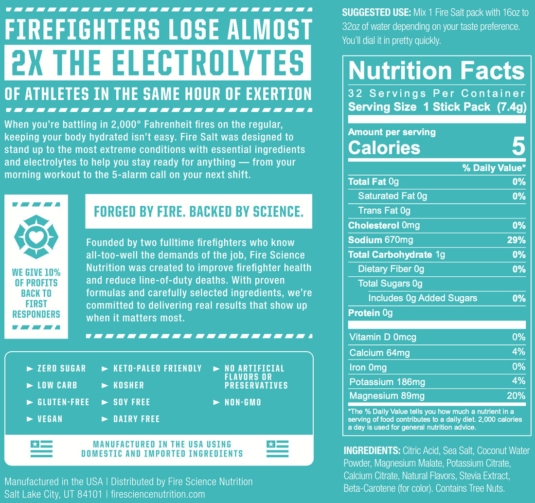 Fire Salt - Essential Hydration (32 Pack), Fire Science