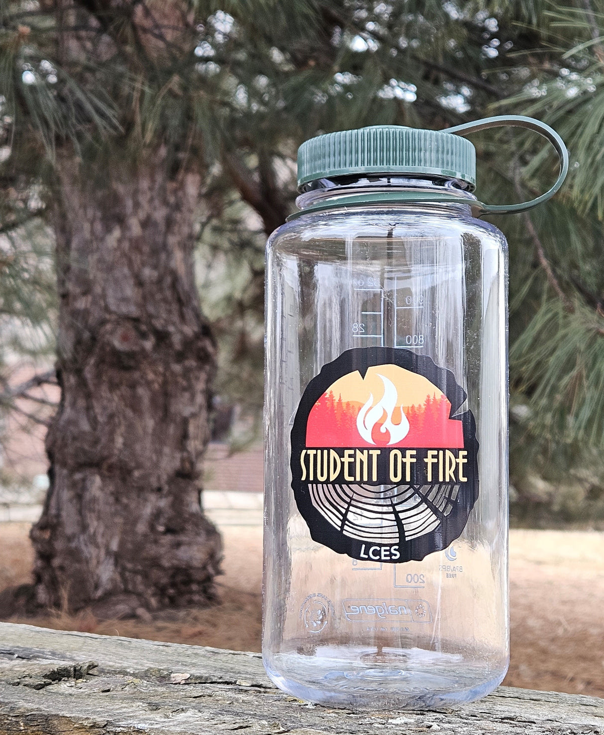Wide Mouth 32 oz. Student of Fire Sustain Water Bottle, Nalgene