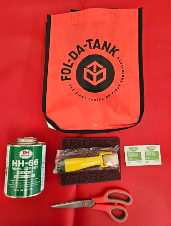 Collapsible Tank 22 oz. Vinyl Repair Patch Kit, Fol-Da-Tank