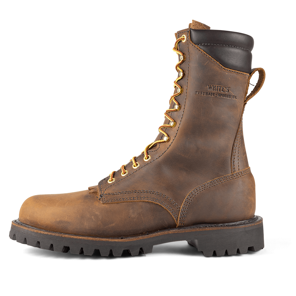 White’s Boots Original Smokejumper Lace-to-Toe Brown Leather Boots Men’s 10.5D Lace to Toe - Build Your Own Last: 11067 Boot Length: 13  main image 3