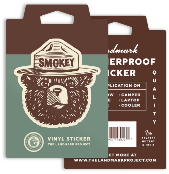 Smokey Logo Sticker, The Landmark Project