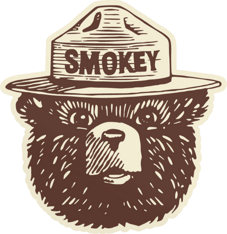 Smokey Bear Sticker