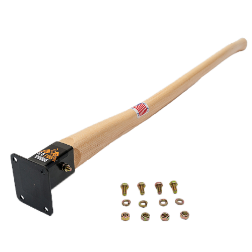 Preassembled Rectangle Replacement Handle-40" Hickory, J.R. Fire Tools