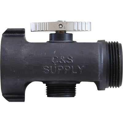Tee Valve 1.5 NH x 1 Inch, C & S Supply