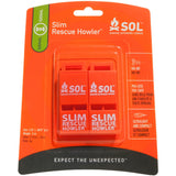 Slim Rescue Howler Whistle 2 Pack