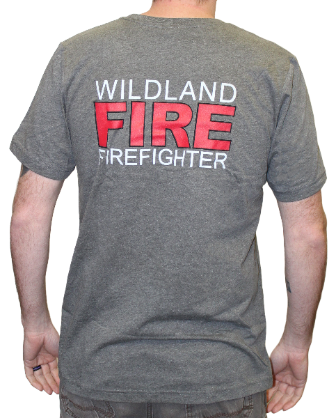 Wildland FIRE Firefighter T-Shirt (Heather Grey), The Supply Cache