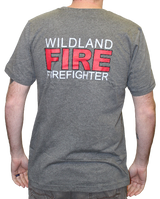 Wildland FIRE Firefighter T-Shirt (Heather Grey), The Supply Cache