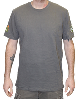 Tree & Flames Wildland Firefighter T-Shirt w/TSC Logo (Grey), The Supply Cache