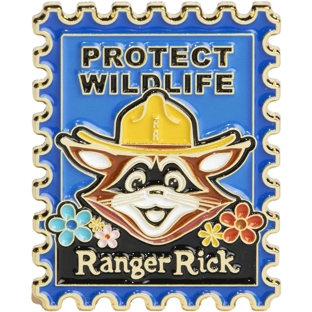 Ranger Rick Postage Stamp Pin, The Landmark Project