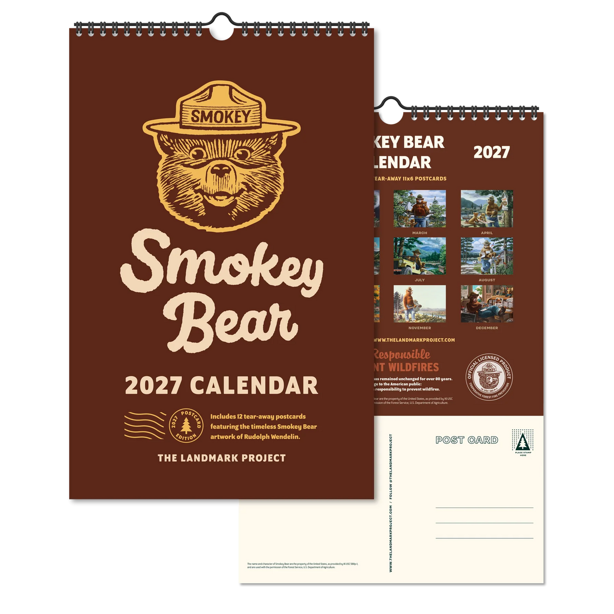 2027 Smokey Bear wall calendar