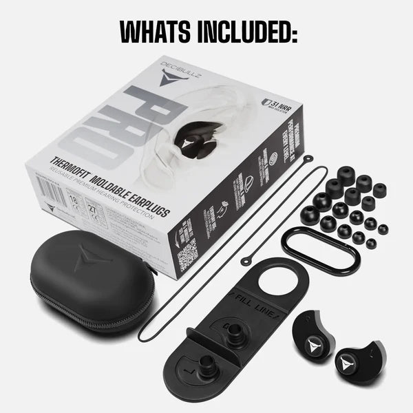 Custom Molded Ear Plugs Pro Pack Set, Decibullz