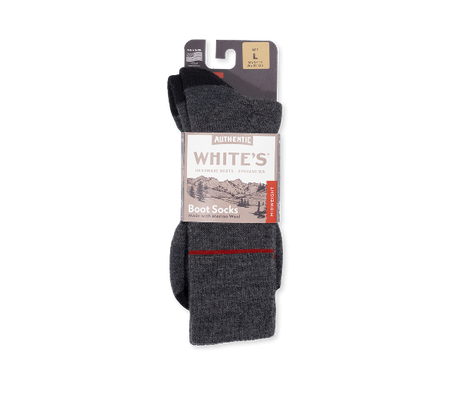 Midweight Crew Socks, White's