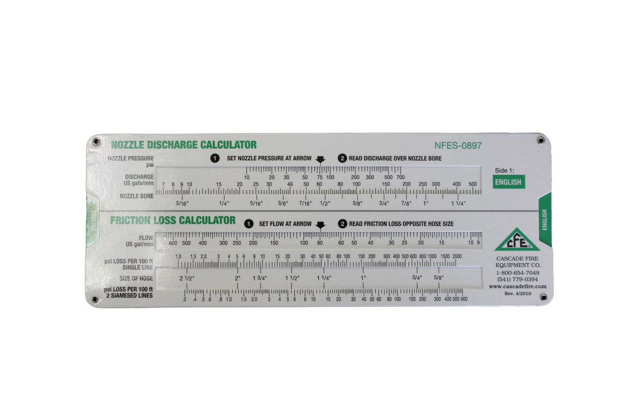 Slide Rule-- Fire Stream / Friction Loss (NFES 00897)