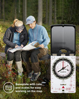 MC-2 NH Mirrored Compass w/ Clinometer, Suunto
