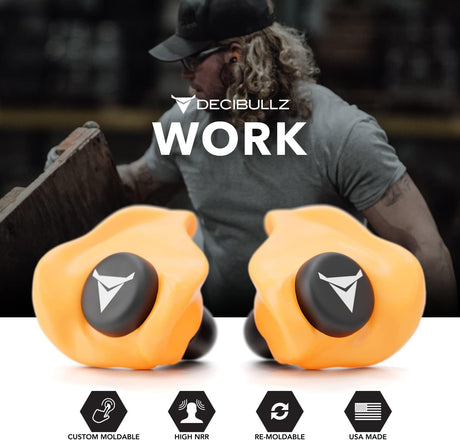 Custom Molded Ear Plugs Pro Pack Set, Decibullz