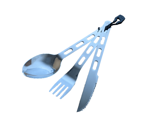 Stainless Steel Cutlery 3 piece set, GSI Outdoors