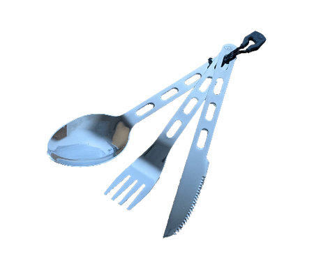 Stainless Steel Cutlery 3 piece set, GSI Outdoors