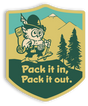 Pack it in Pack it out Sticker