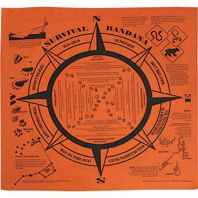 Survival Bandana Bright Orange