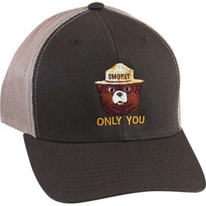 Mesh Ball Cap- Only You (Brown), Smokey Bear