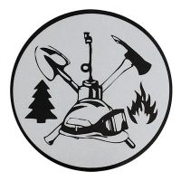Wildland Fire Scramble (2-Inch) Round Helmet Sticker