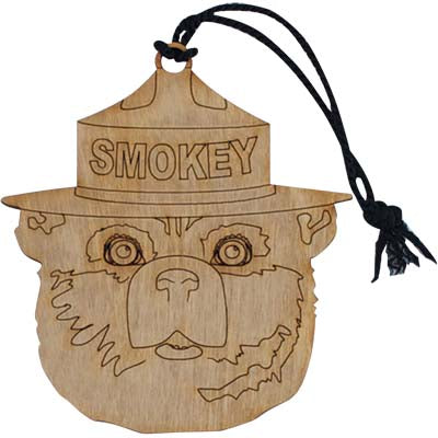 Ornament (Wooden), Smokey Bear