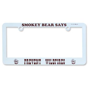 License Plate Frame- Prevent Wildfires, Smokey Bear