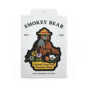I Love You Smokey-Smokey Bear Sticker, The Landmark Project