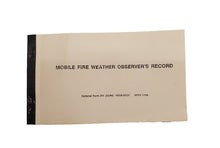 Mobile Fire Weather Observer's Record Book (NFES 001159)