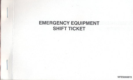 Emergency Equipment Shift Tickets (NFES 000872/OF-297)