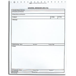 General Message Forms IC-213 (NFES 001336)