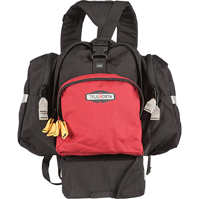 Front view of the black and red True North NFPA 1977 Wildland Fire Spitfire Pack