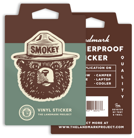 Smokey Logo Sticker, The Landmark Project