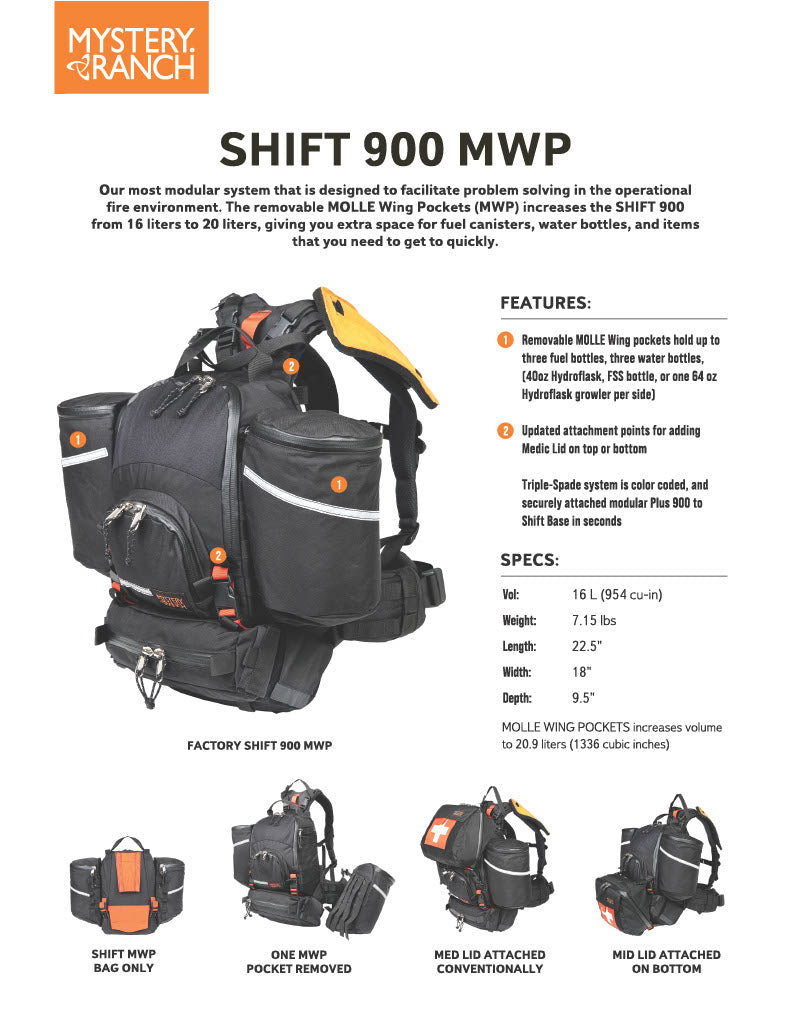 Shift 900 MWP Pack, Mystery Ranch