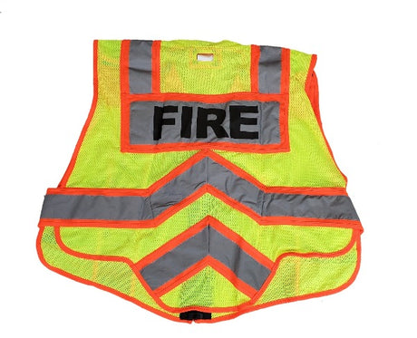 Ultrabright 6 point Breakaway Fire Safety Vest, Fire Ninja