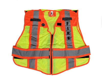 Ultrabright 6 point Breakaway Fire Safety Vest, Fire Ninja