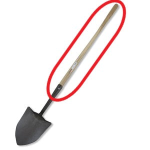 Replacement Handle-38 inch Wood (Shovel), Council Tools
