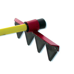 Nupla Wildland fire rake for use on the fire line