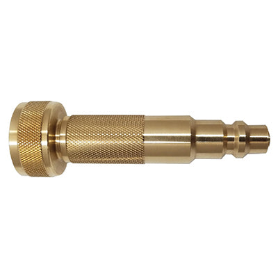 Dual Purpose Adjustable 3/4" Nozzle Fitting, De Luna's