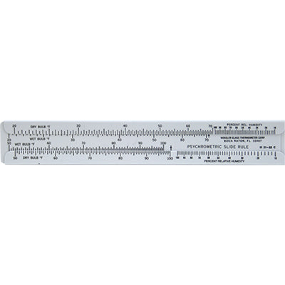 Psychrometric Slide Rule, Weksler