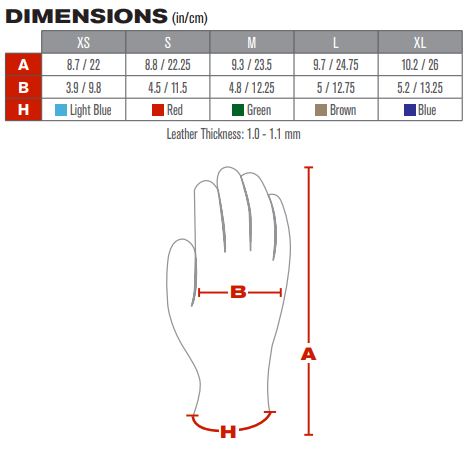 Driver Glove Leather & Pull Strap, PIP