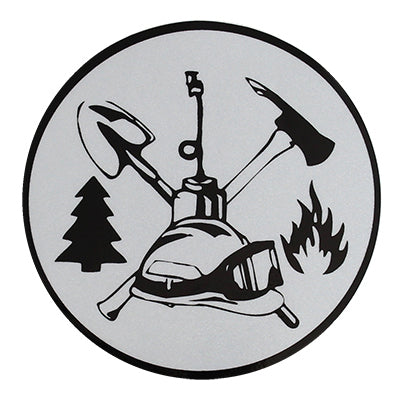 Wildland Fire Scramble (4-Inch) Round Helmet Sticker, TSC