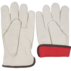 Work Glove-Leather, Fleece Lined & Elastic Back, Southern Glove