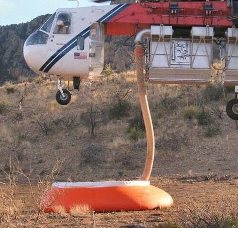 Self-Supporting Frameless Forestry Portable Water Tank, FOL-DA-TANK