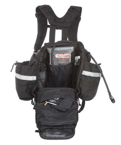 Black Side view of the True North NFPA 1977 Frontline Bushwhacker Wildland fire pack.